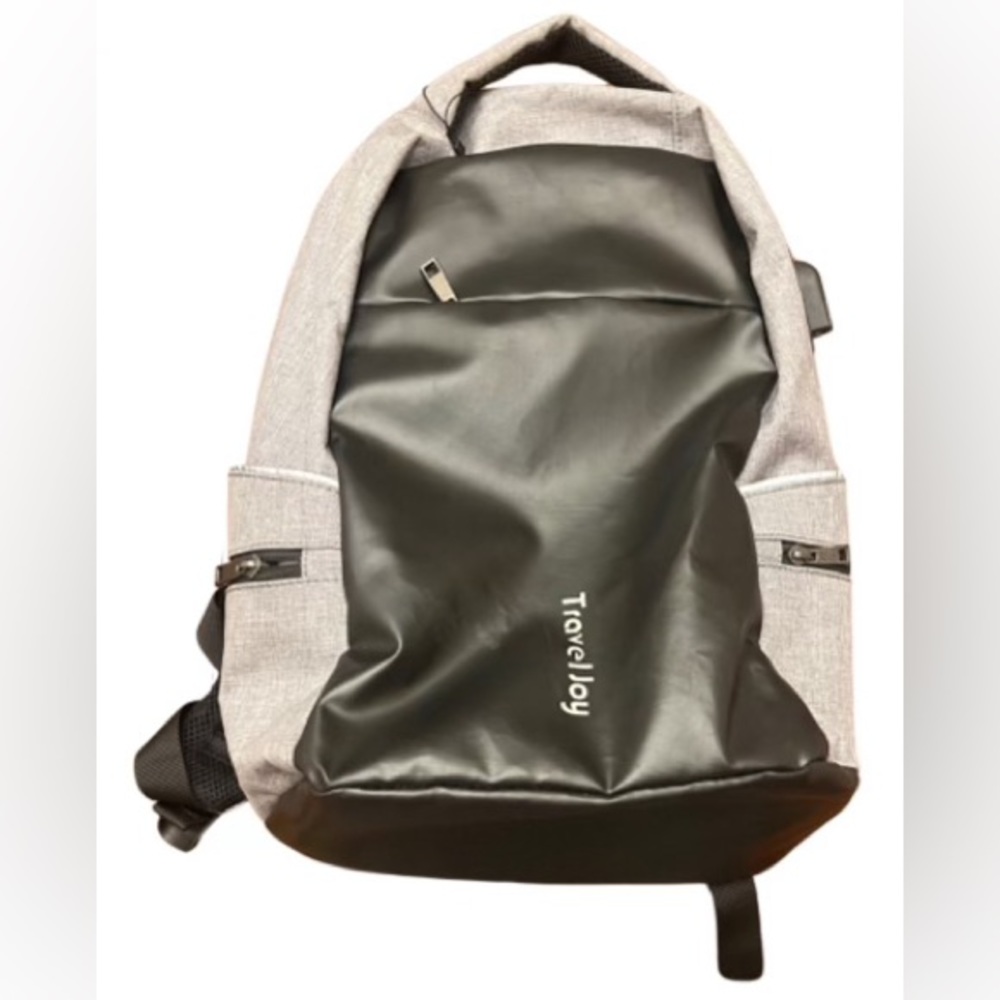 Travel backpack with built in plug.